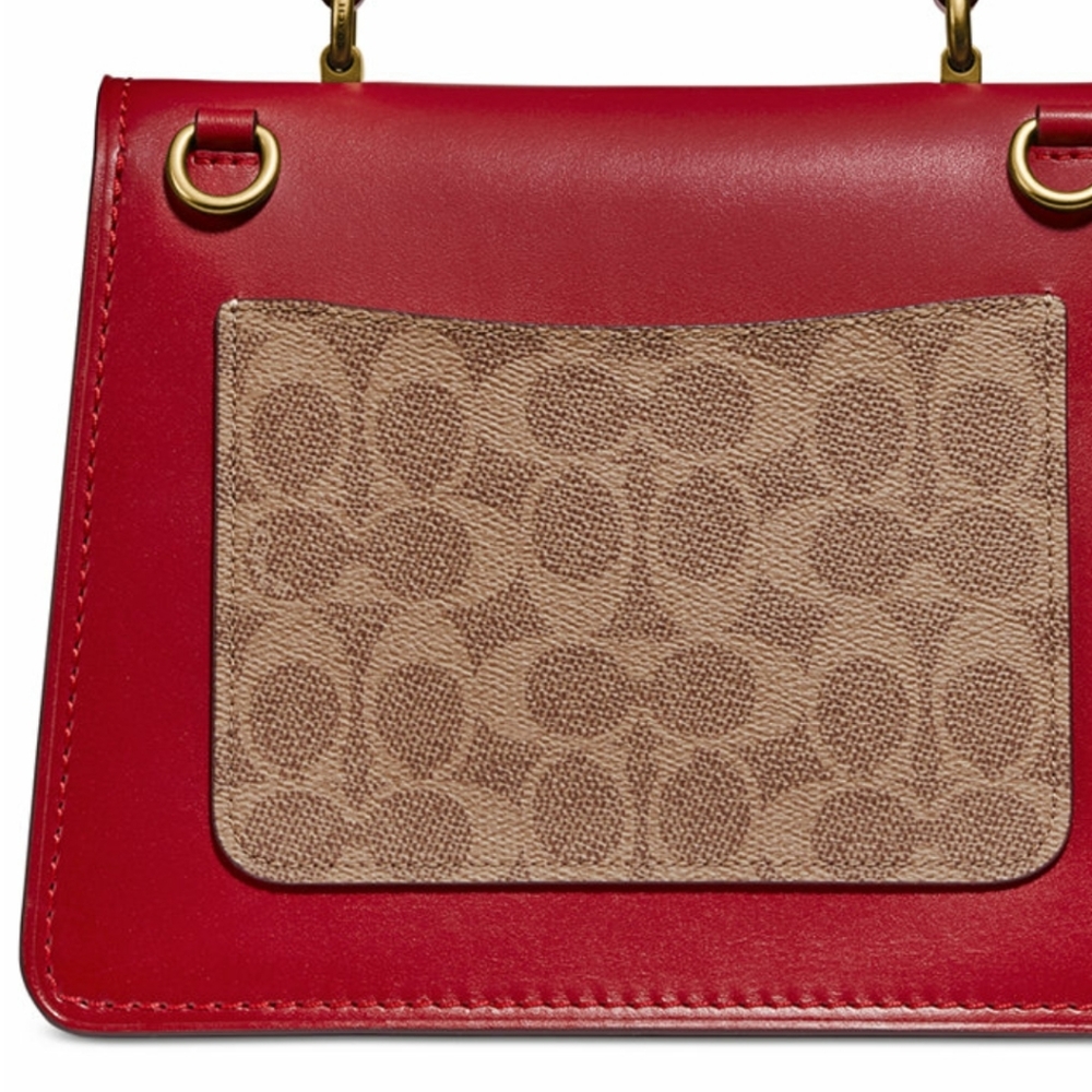 COACH Coated Canvas Signature Parker Handle Bag - Picture 4 of 6